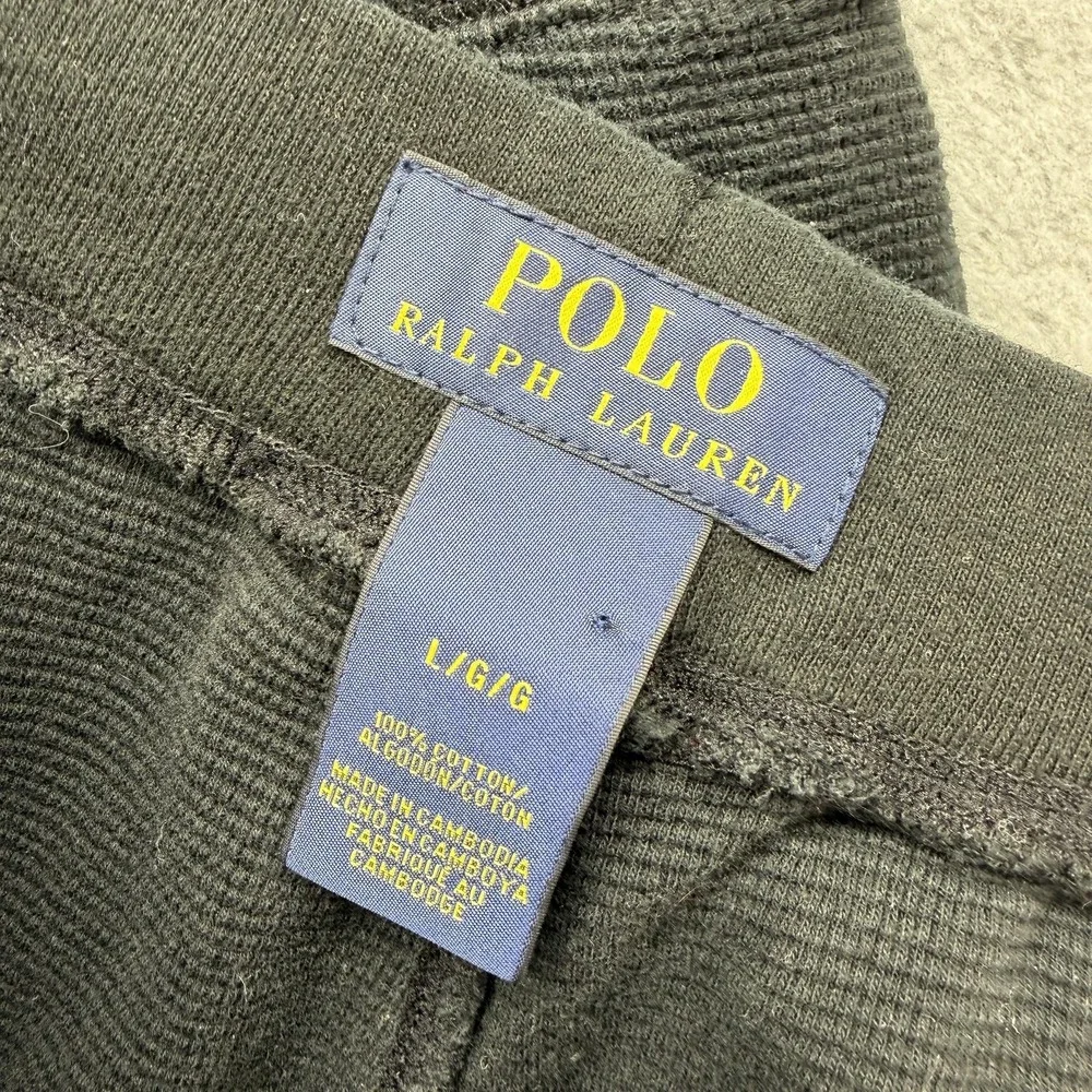 Polo by Ralph Lauren Black Sweatpants with Red Pony